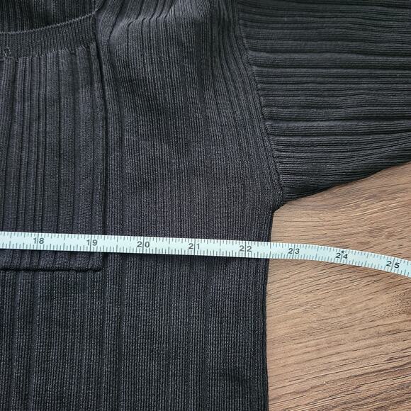 ZARA Long Sleeve Relaxed Ribbed Top S Casual Oversized - Picture 8 of 9